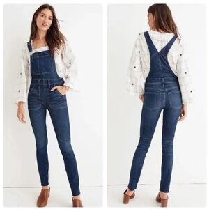 Madewell Women's Skinny Stretch Denim Overalls Size S